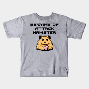 Beware of Attack Hamster Kids T-Shirt